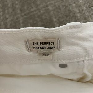 Madewell Perfect Vintage White Jeans